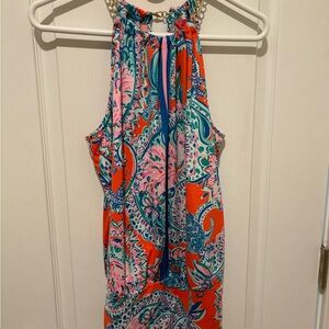 Lily Pulitzer Bowen Halter Vibrant Paisley